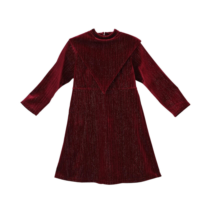 Leila dress (garnet velvet)