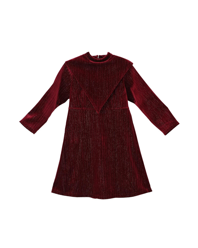 Leila dress (garnet velvet)