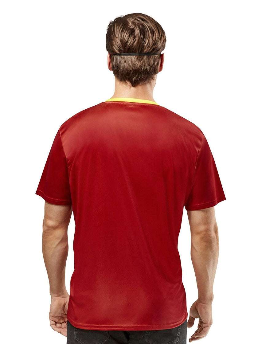 Men's DC Comics Ben Cooper Flash T-Shirt and Half Mask