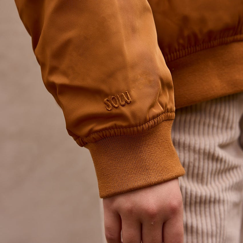 Padded Bomber Jacket With Removable Hood