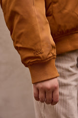 Padded Bomber Jacket With Removable Hood