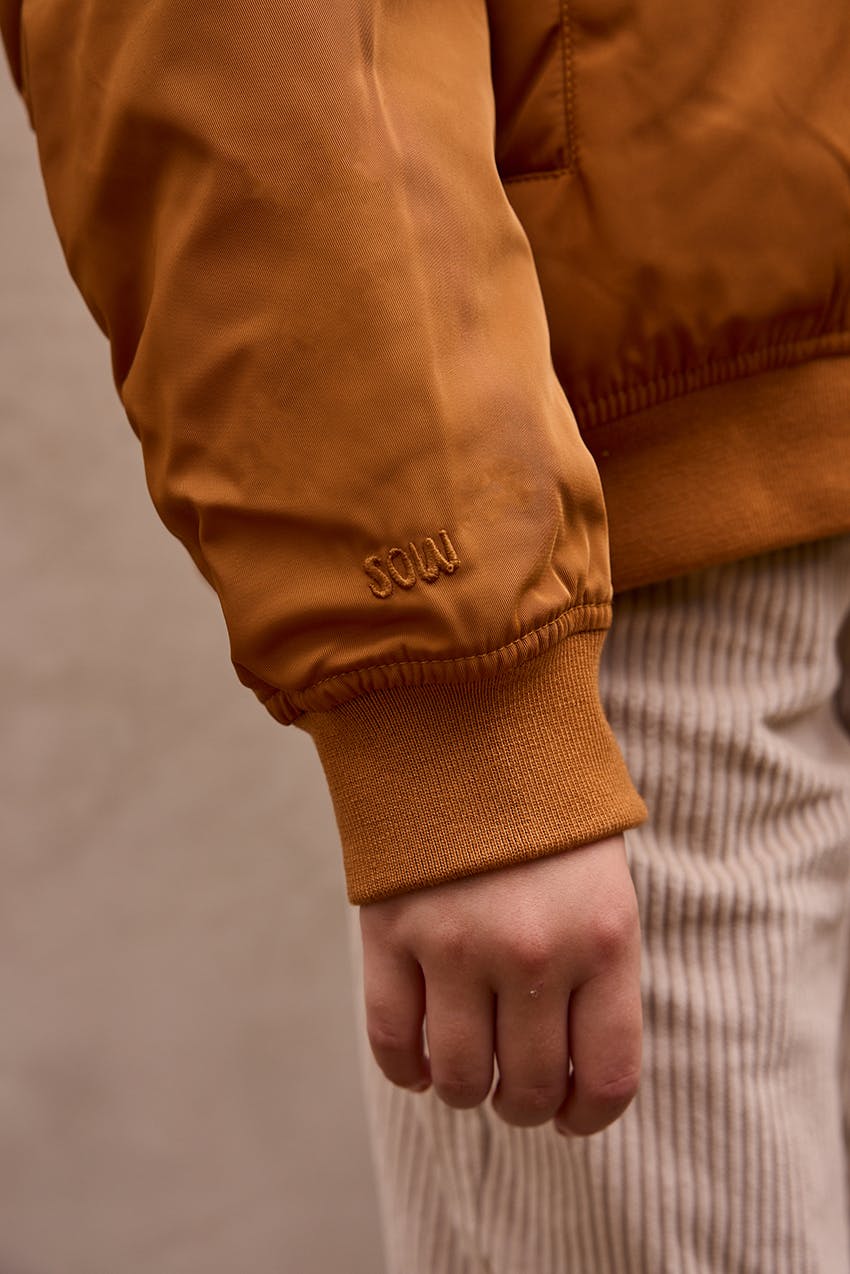 Padded Bomber Jacket With Removable Hood
