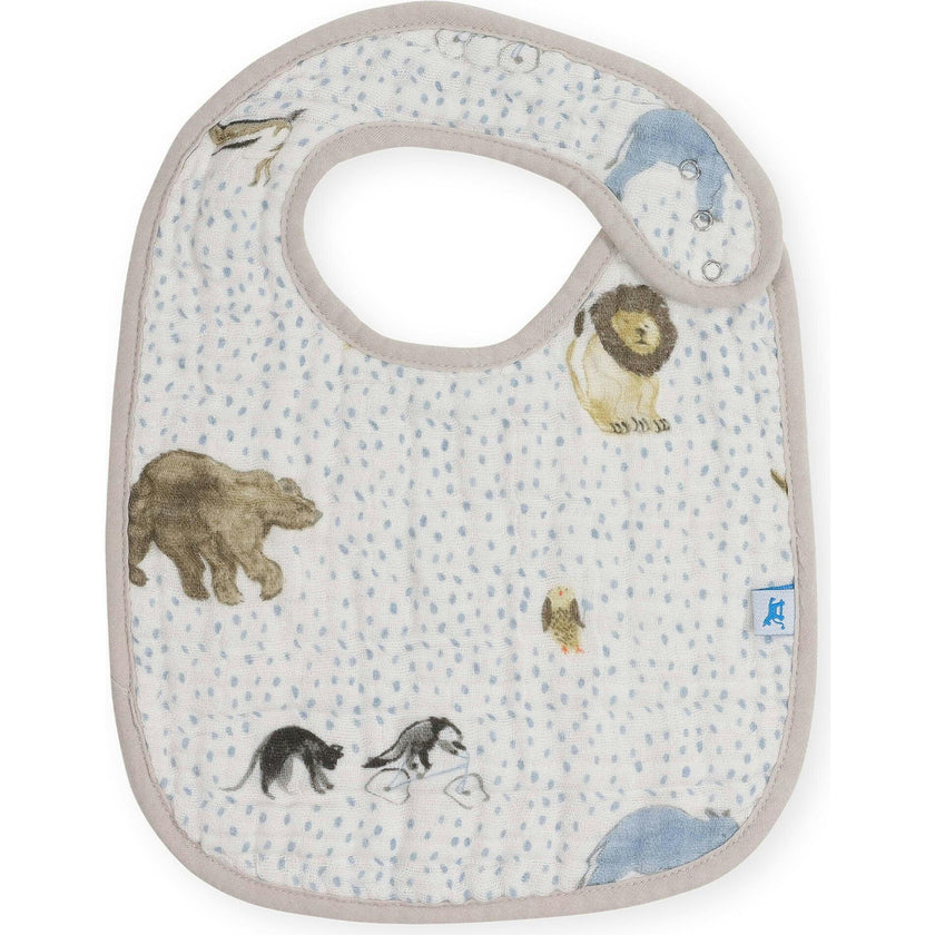 Cotton Muslin Classic Bib 3 Pack - Party Animals