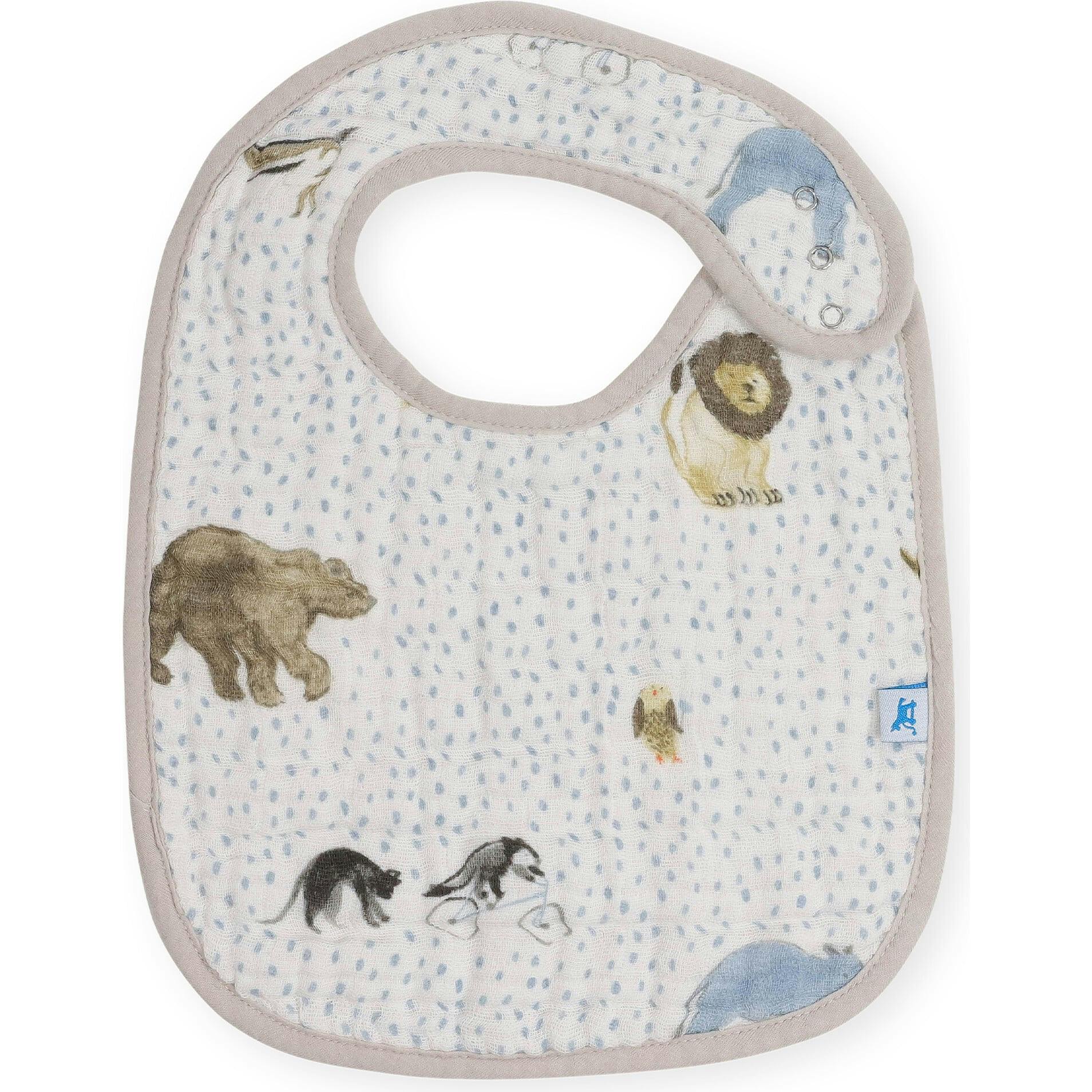 Cotton Muslin Classic Bib 3 Pack - Party Animals