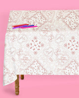 Be Mine Coloring Tablecloth - paper tablecloth