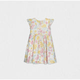Eugenie Girl Dress Sleeveless, Yellow Pink Lagoon