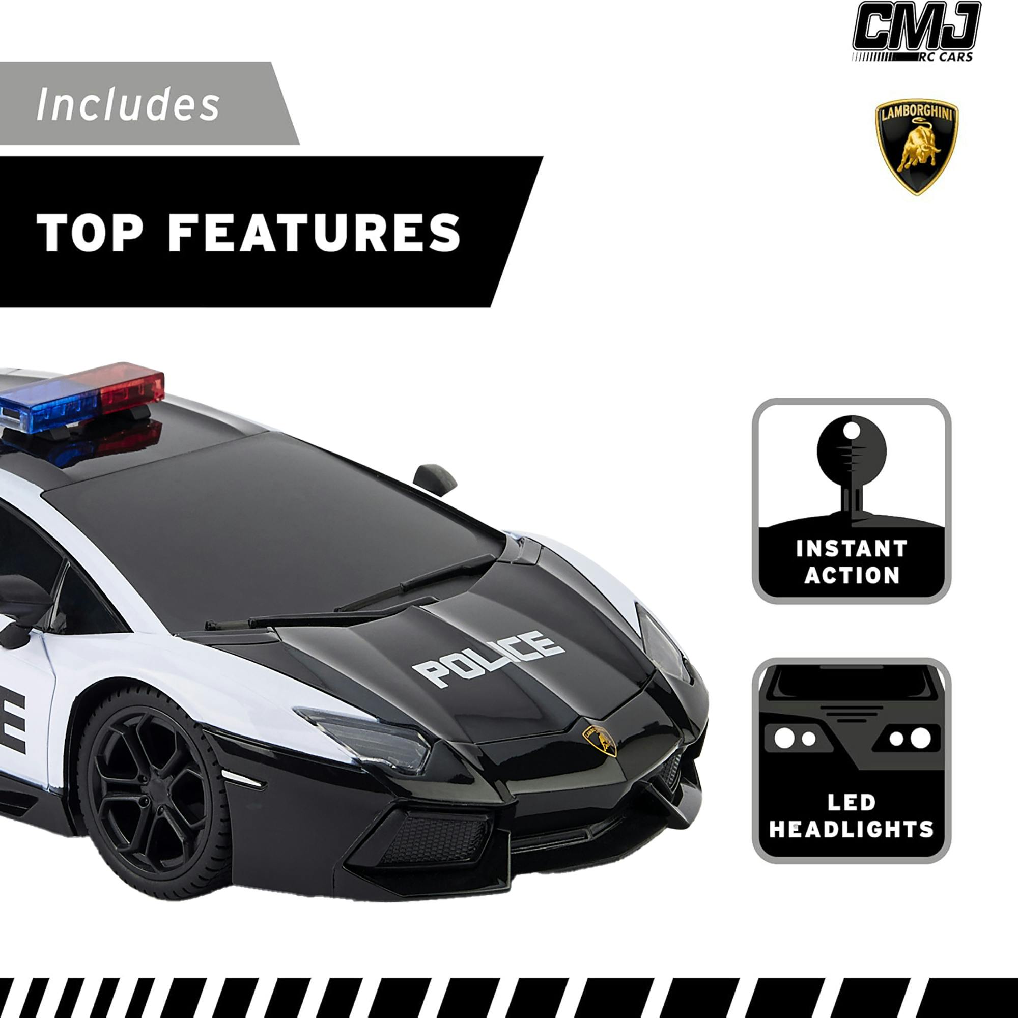CMJ RC Car: Lamborghini Aventador LP700-4 - Police Car