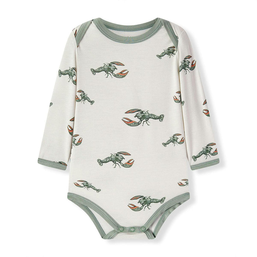 Mint Lobster Luxe Stretch Long Sleeve One Piece