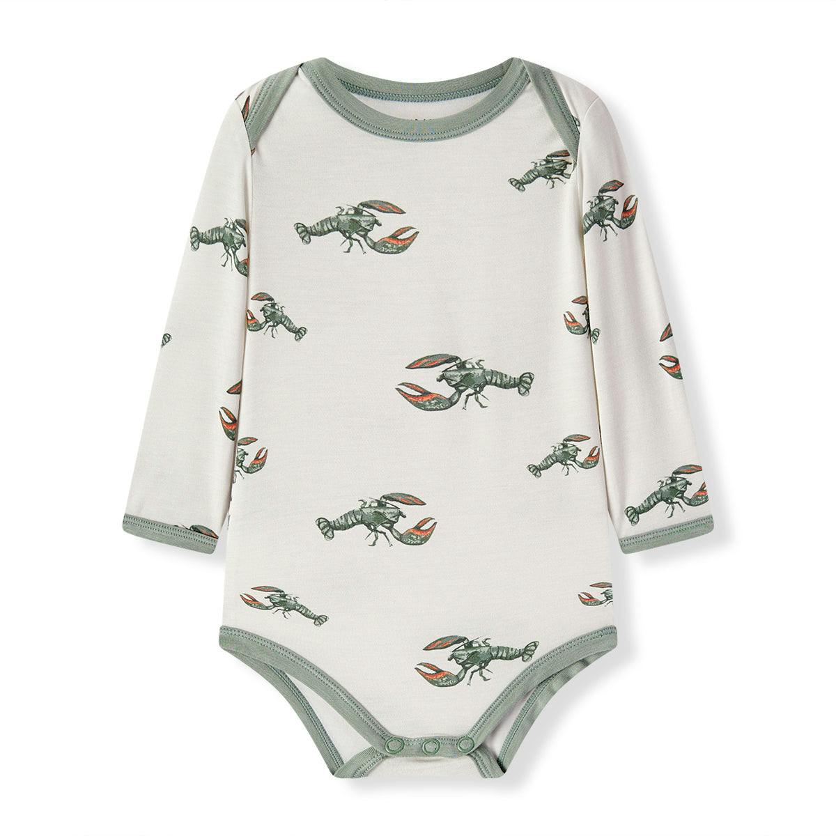 Mint Lobster Luxe Stretch Long Sleeve One Piece