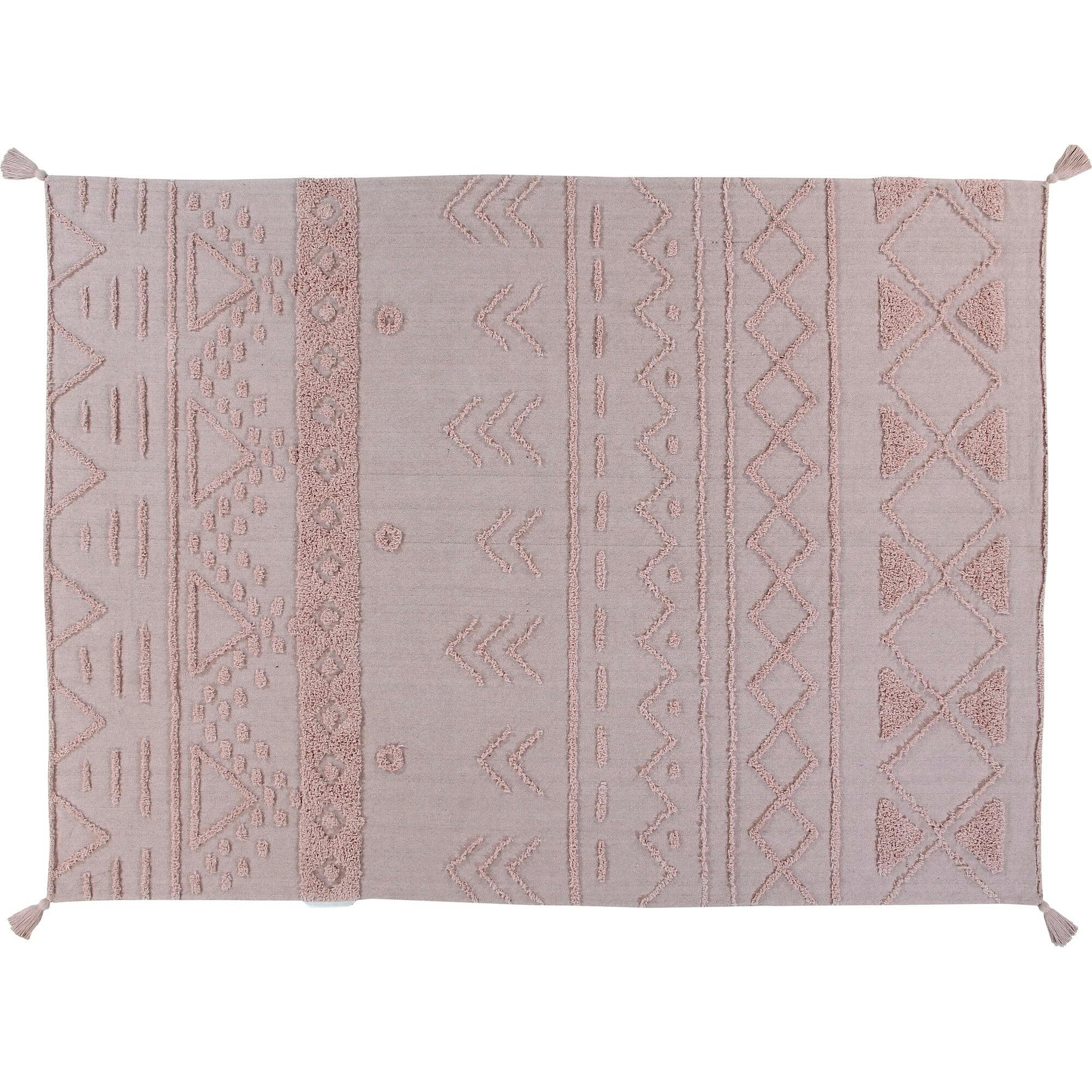 Tribu Washable Rug, Pink