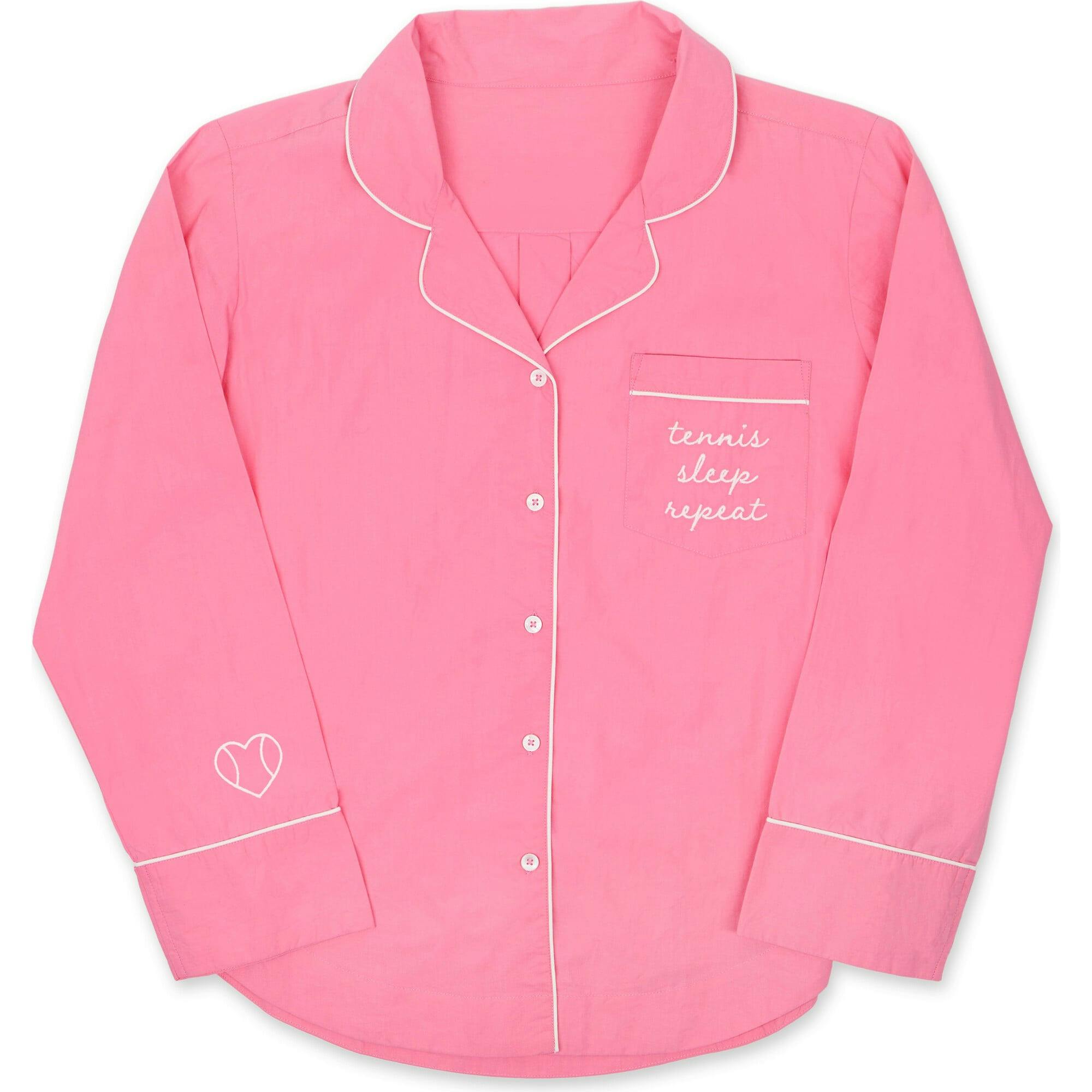 Tennis Sleep Repeat Long Pajama Set