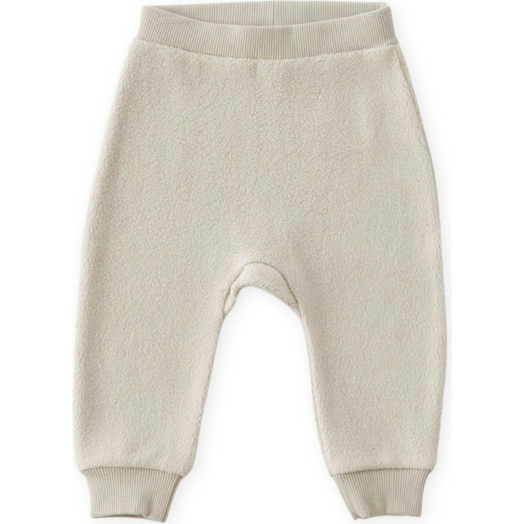 Teddy Fleece Harem Pant, Natural