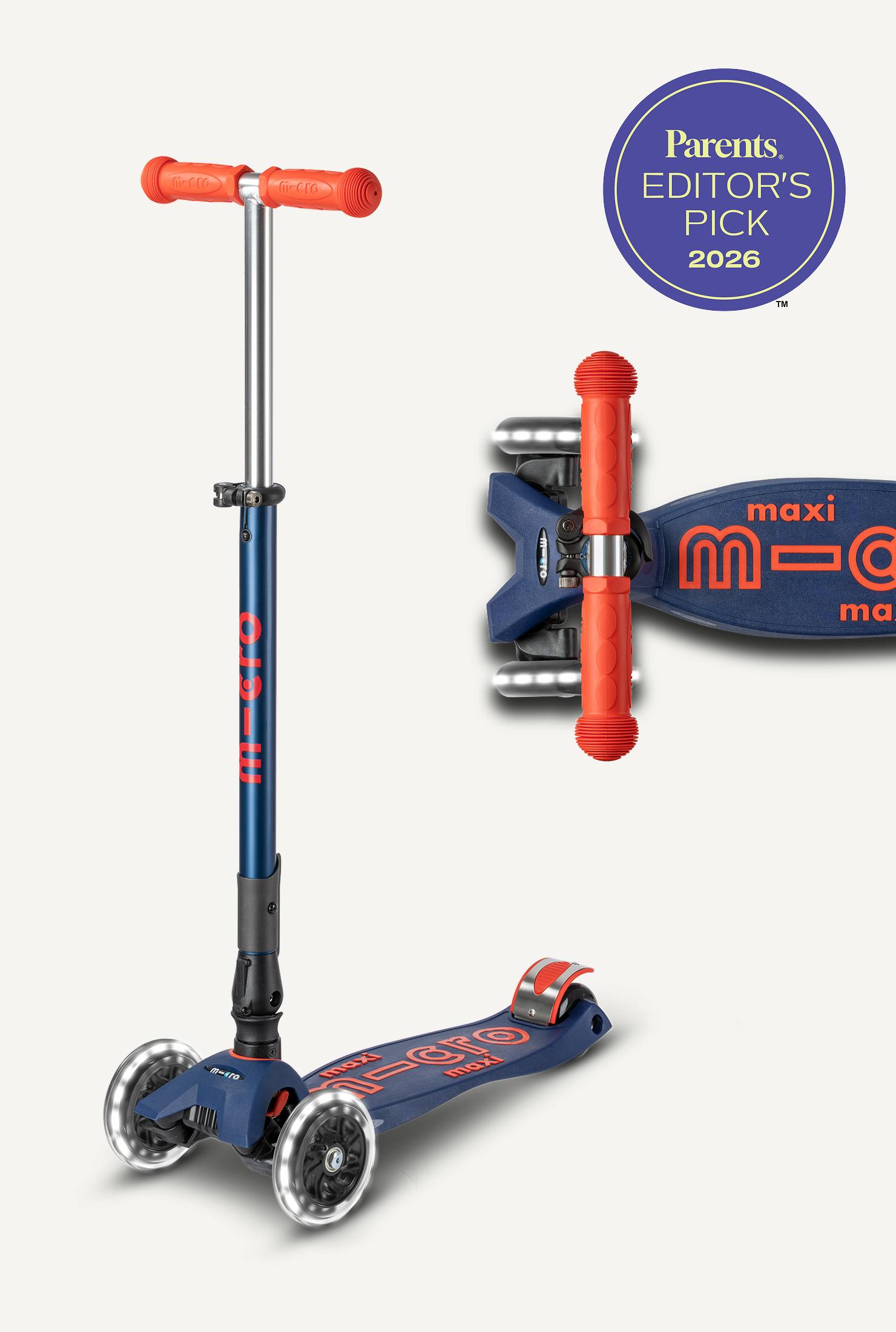 Micro Maxi Foldable LED Scooter