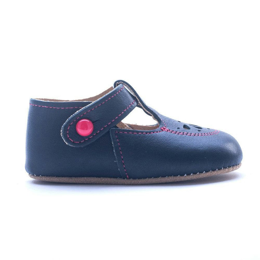 Robin British Pre-Walker Baby Shoes - Navy Blue