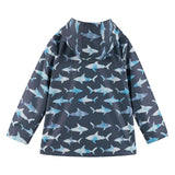 Baby Print Rain Hooded Coat