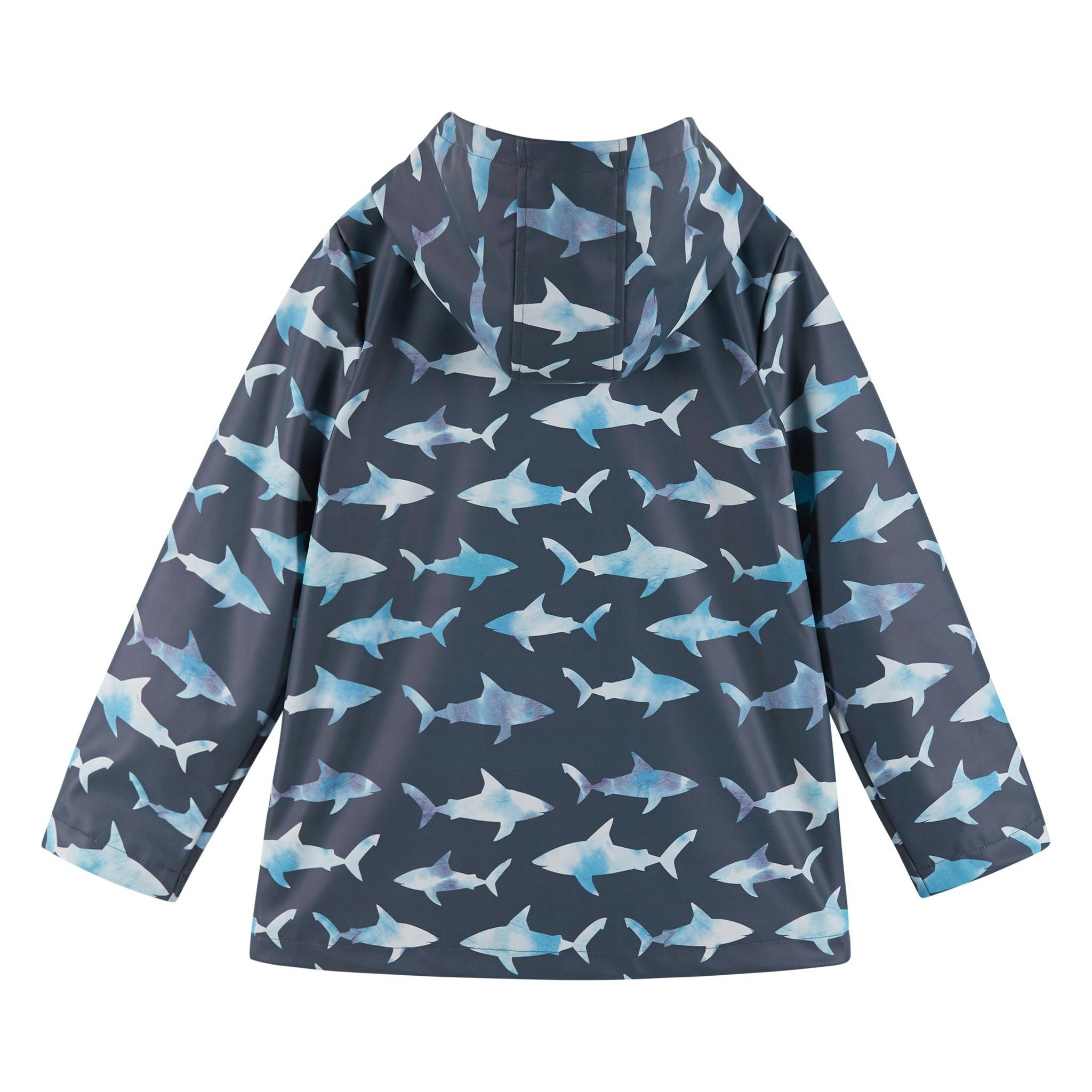 Baby Print Rain Hooded Coat