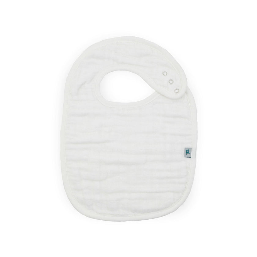 Organic Cotton Muslin Classic Bib 3 Pack - White Sage