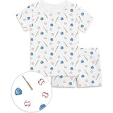 The Organic Short Sleeve Pajama Set [Batter Up]