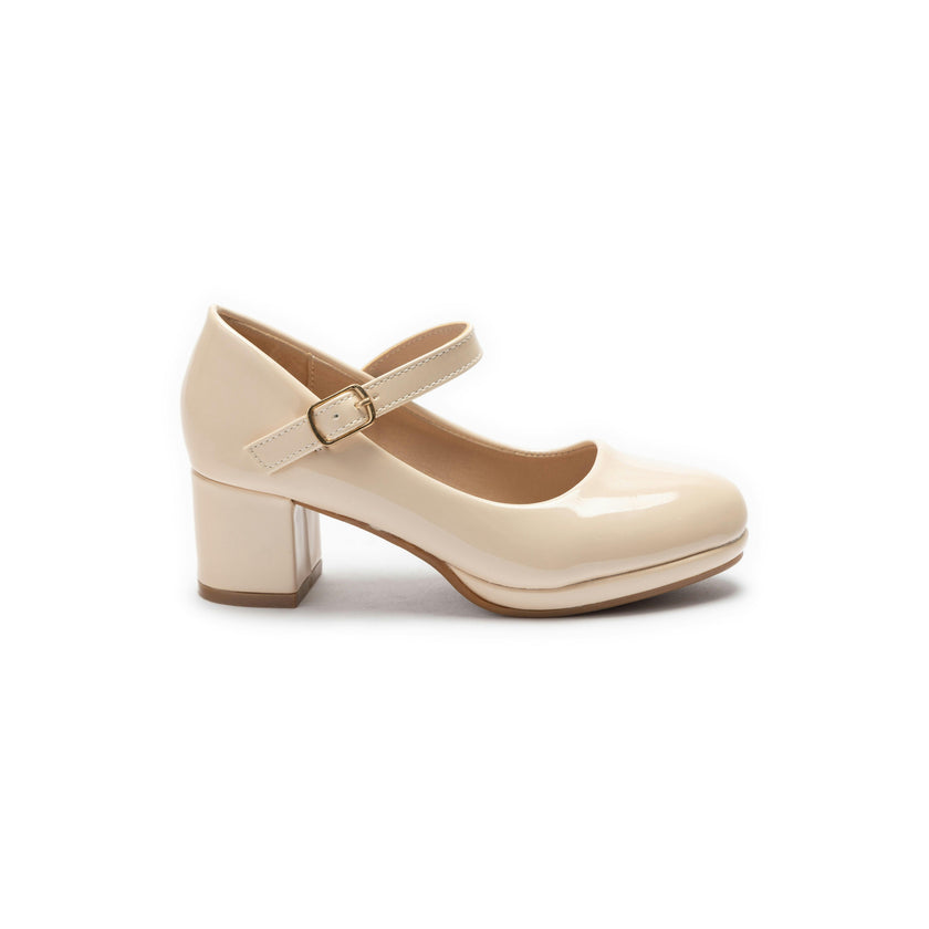 Beige Aurelia Mary Jane Shoes