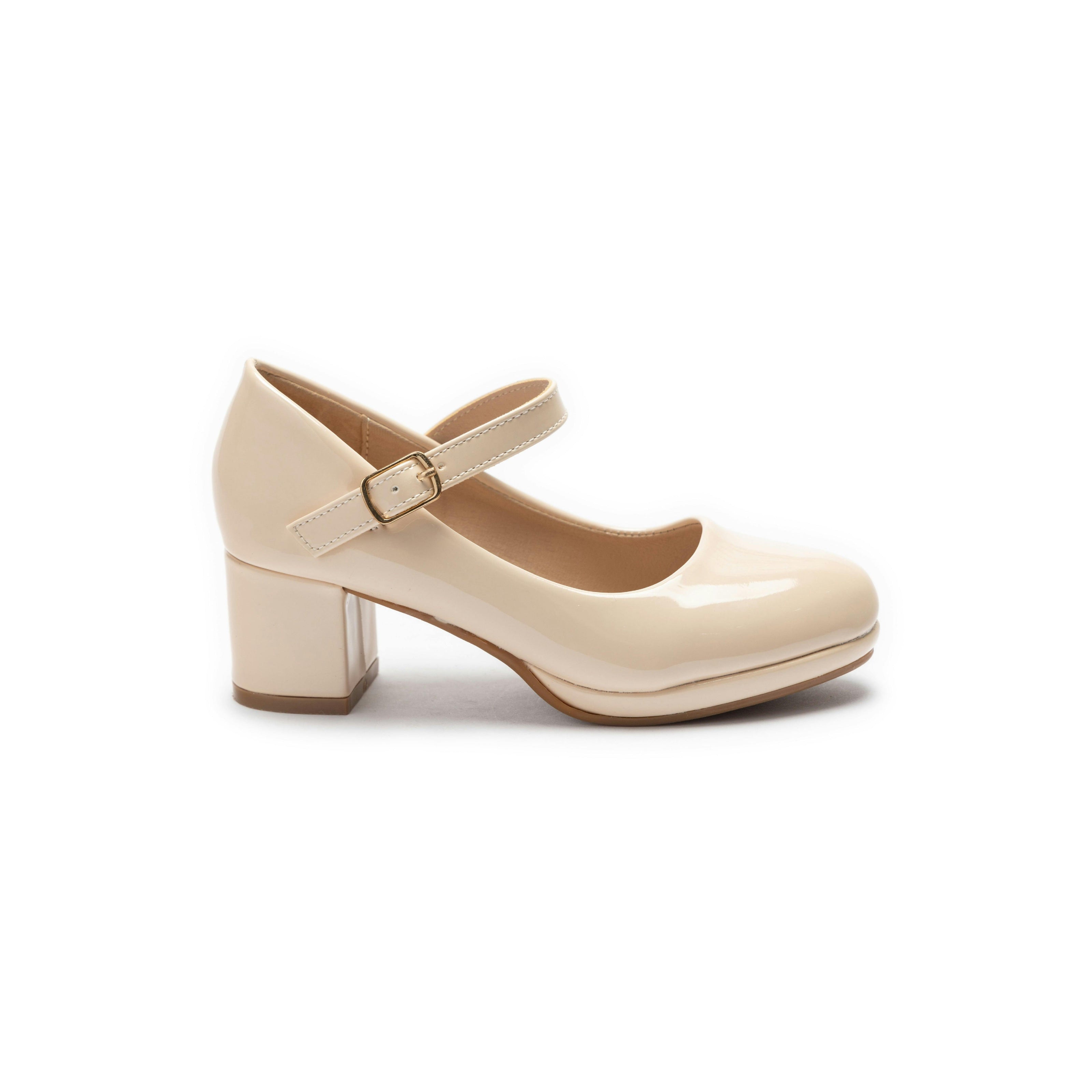Beige Aurelia Mary Jane Shoes