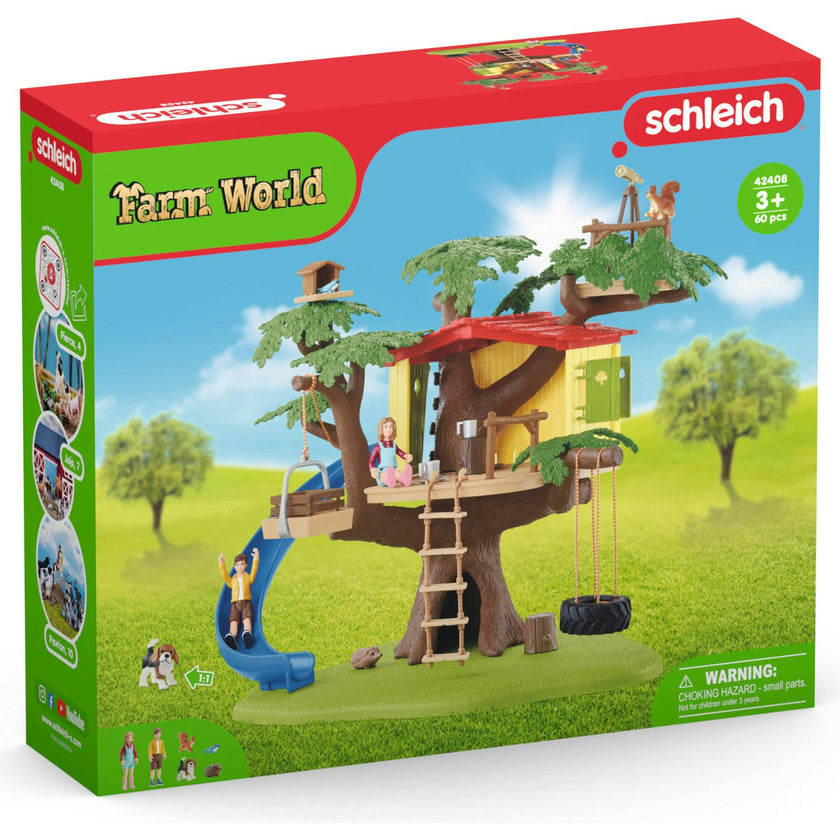 Schleich Farm World: Adventure Tree House - 28 Piece Playset