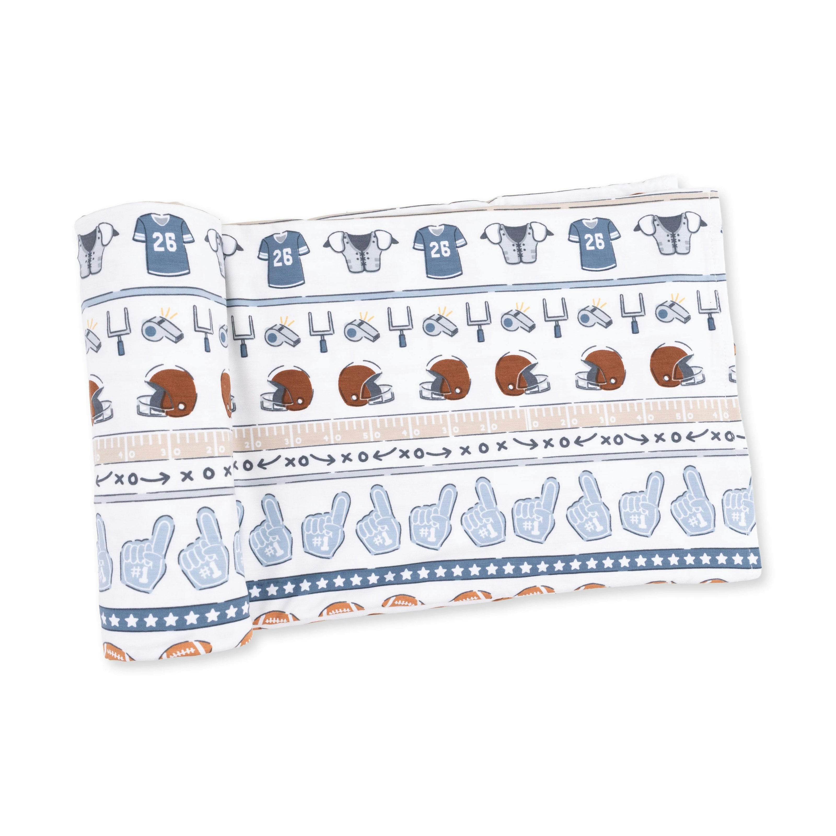 Football Stripe - Swaddle Blanket