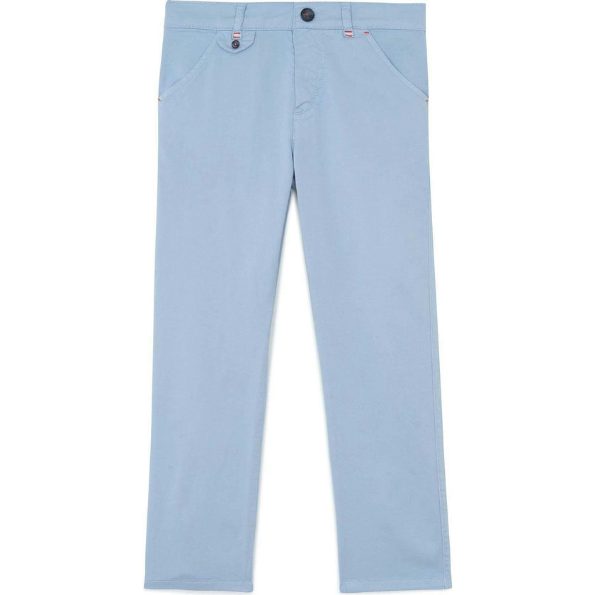 TARTINE ET CHOCOLAT Grey-Blue Twill Trousers