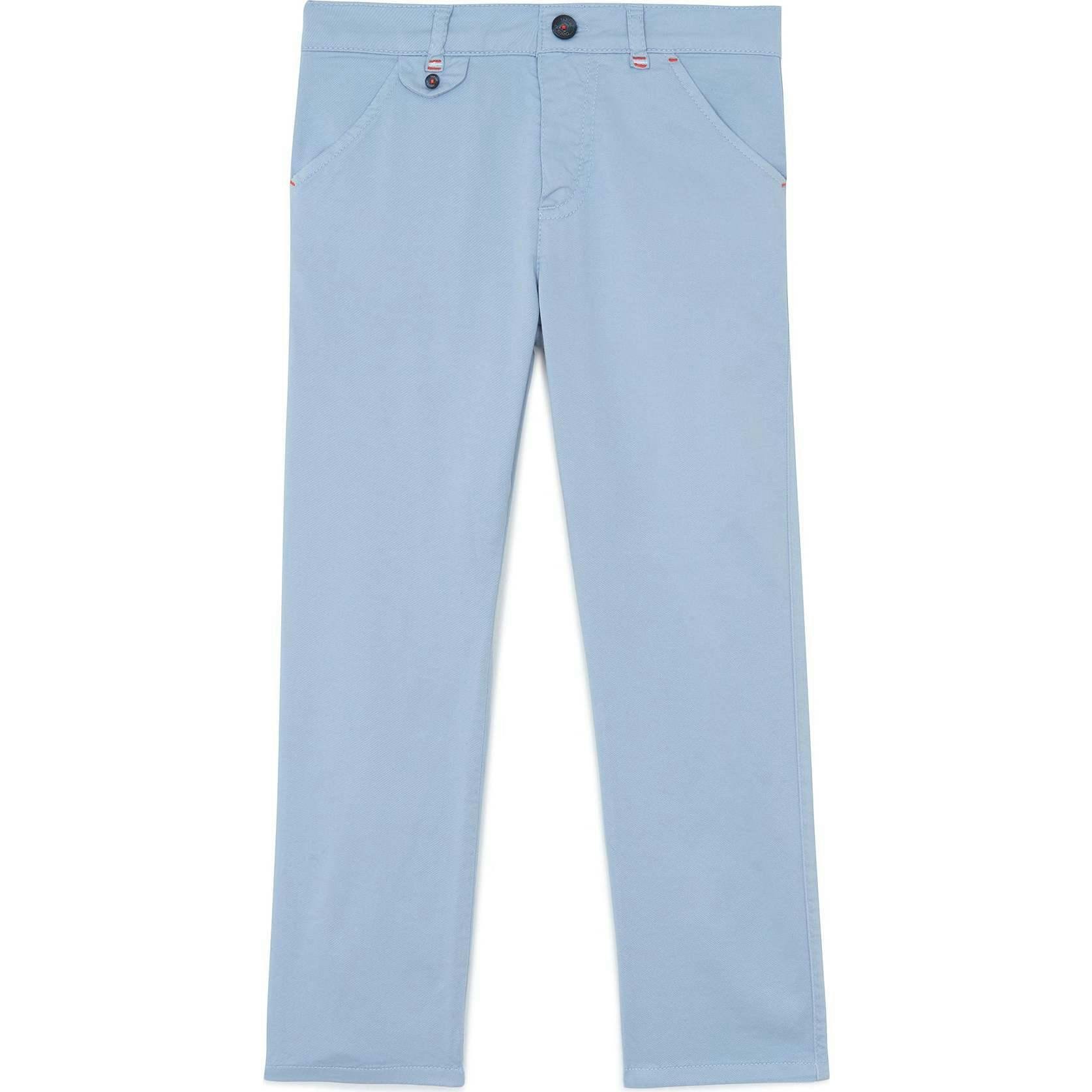 TARTINE ET CHOCOLAT Grey-Blue Twill Trousers