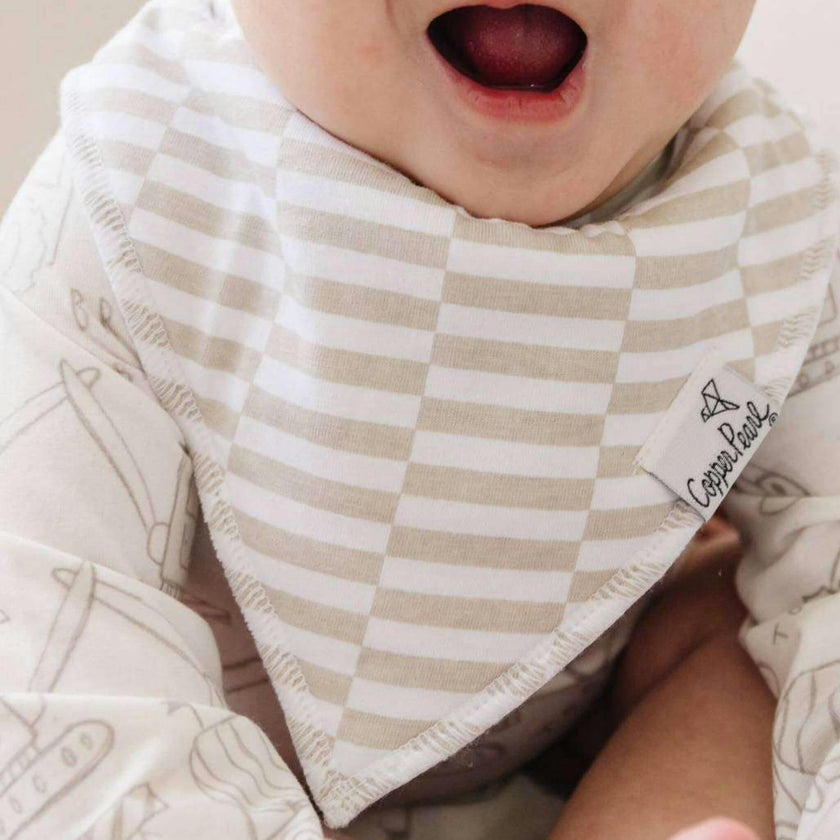 4 Pack Baby Bandana Bibs - Gage