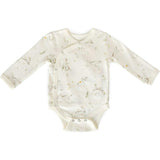 Long Sleeve Kimono One-Piece, Beige