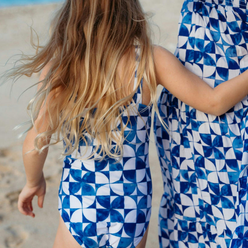 The Greece - Girls Ruffle One Piece UPF 50+
