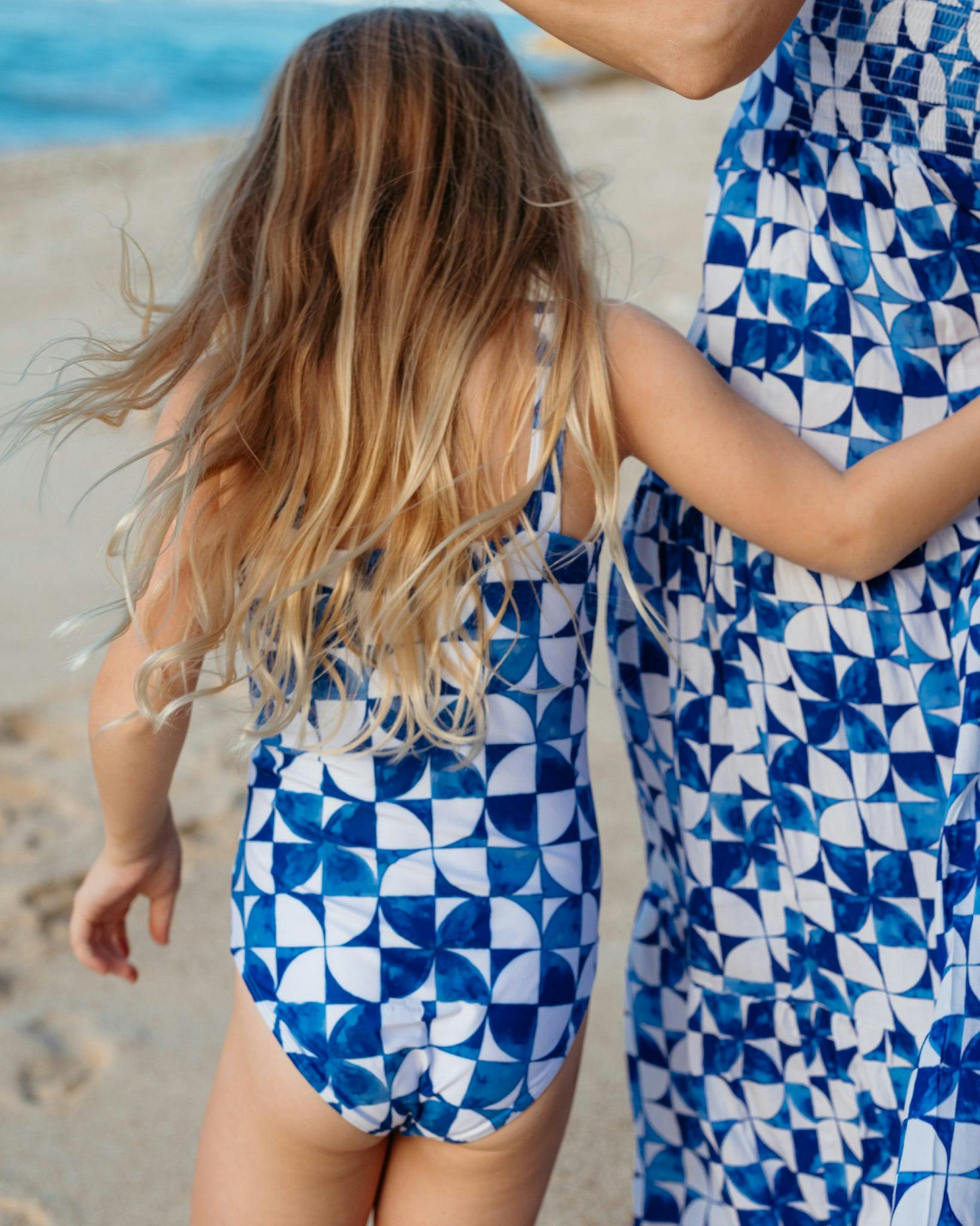 The Greece - Girls Ruffle One Piece UPF 50+