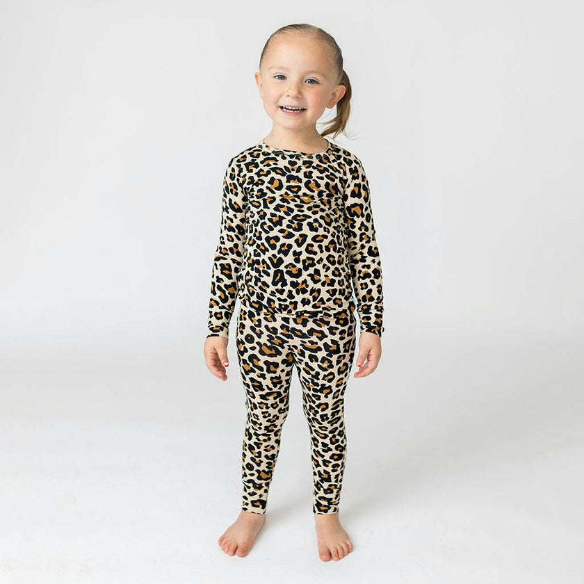 Lana Leopard Tan Classic Pajama Set