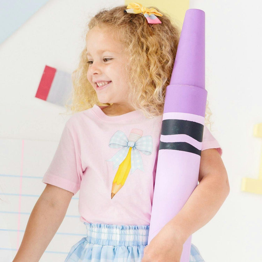 School Days Pencil Bow Clip Set