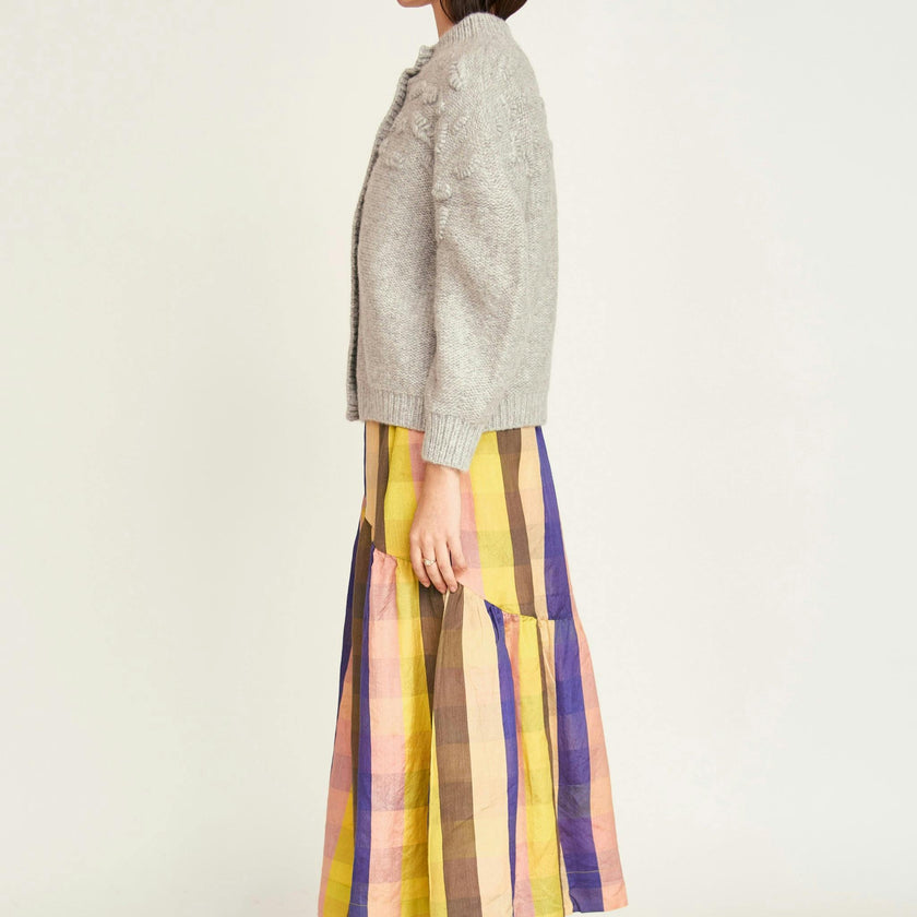 Cusco Shell Cardigan in Dove Grey