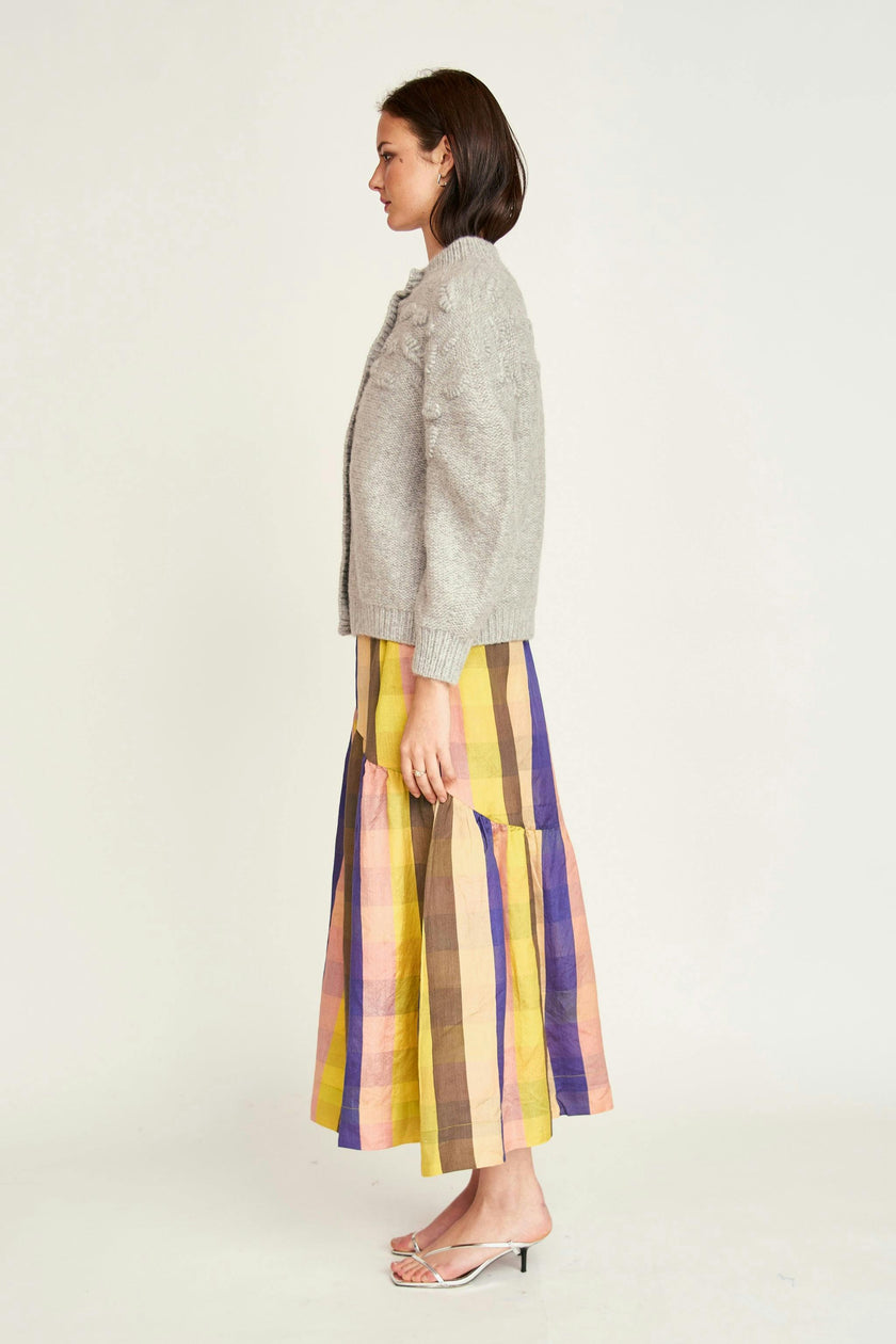 Cusco Shell Cardigan in Dove Grey