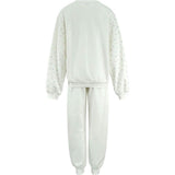 Women's White Rainbow Sparkle Set