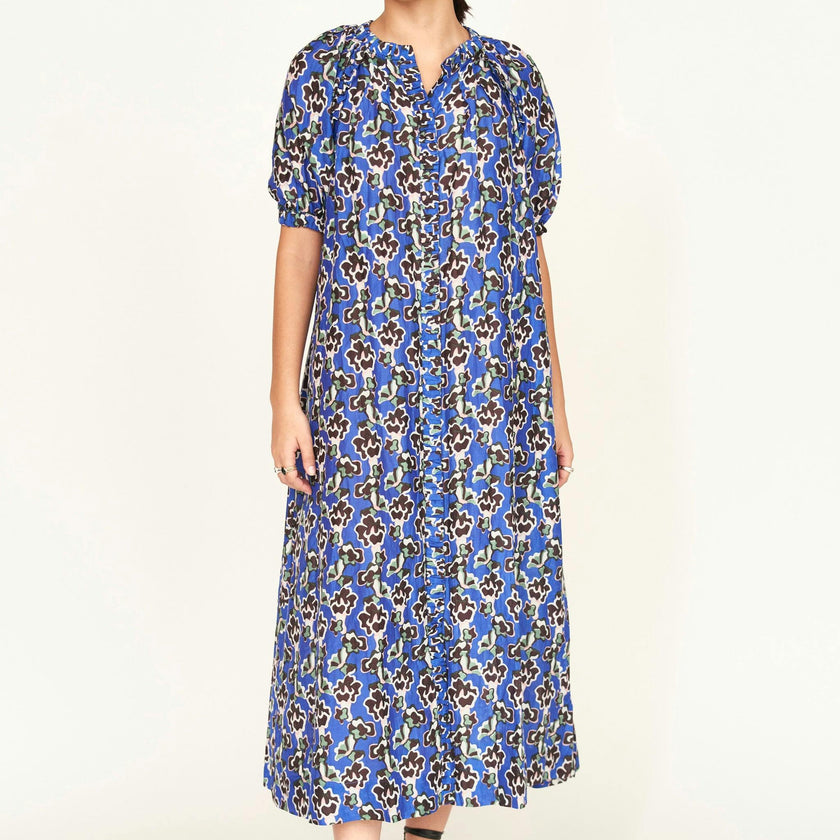 Somerset Dress in Lapis Wildflower