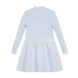 Organic Half Zip Ruffle Neck Sweater Dress