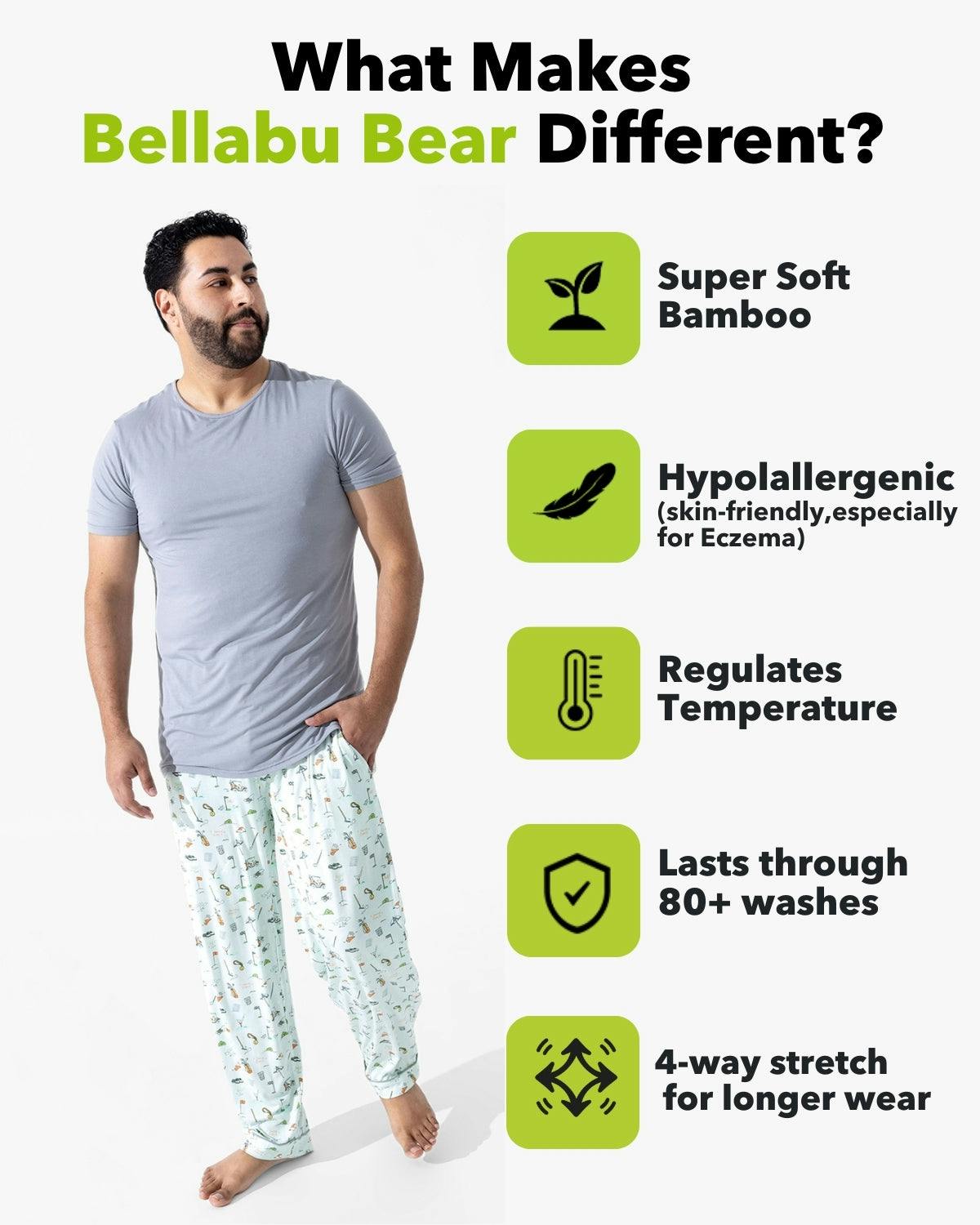 Golf Bamboo Men's Pajama Set