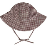 baby cocoa gingham sun hat