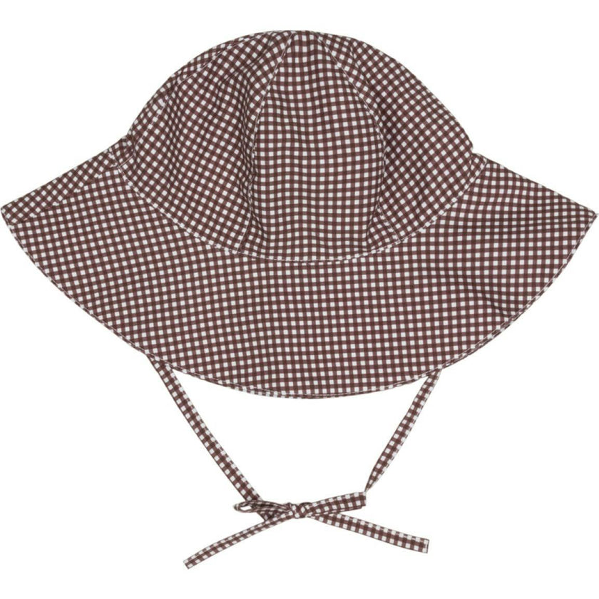 baby cocoa gingham sun hat