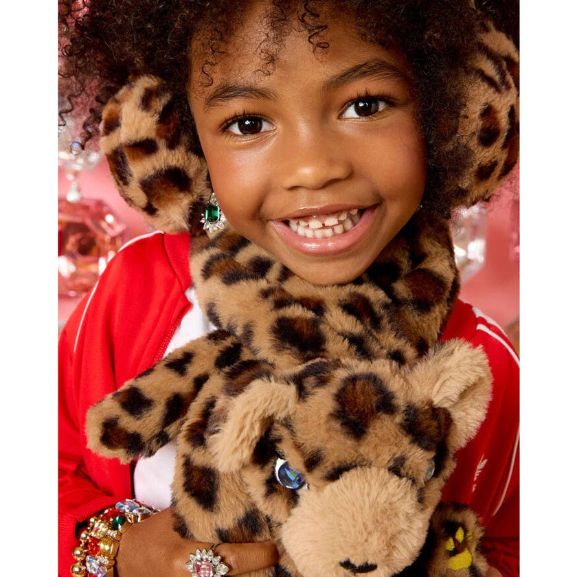 Jungle Jeweled Leopard Scarf