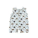 Boy's Sleeveless Romper Balloon Dogs