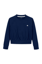 girls navy crewneck