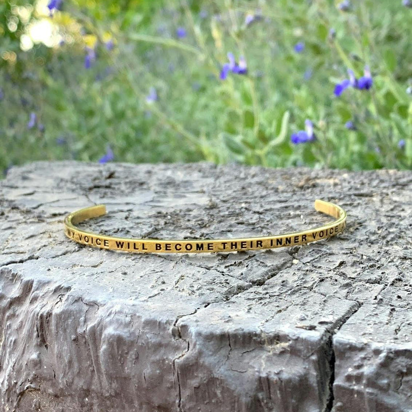 Women's "My Voice Will Become Their Inner Voice" Bracelet