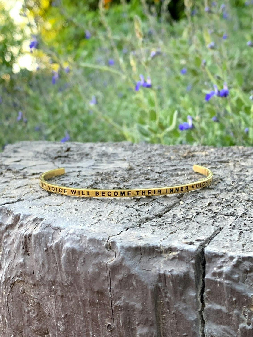Women's "My Voice Will Become Their Inner Voice" Bracelet