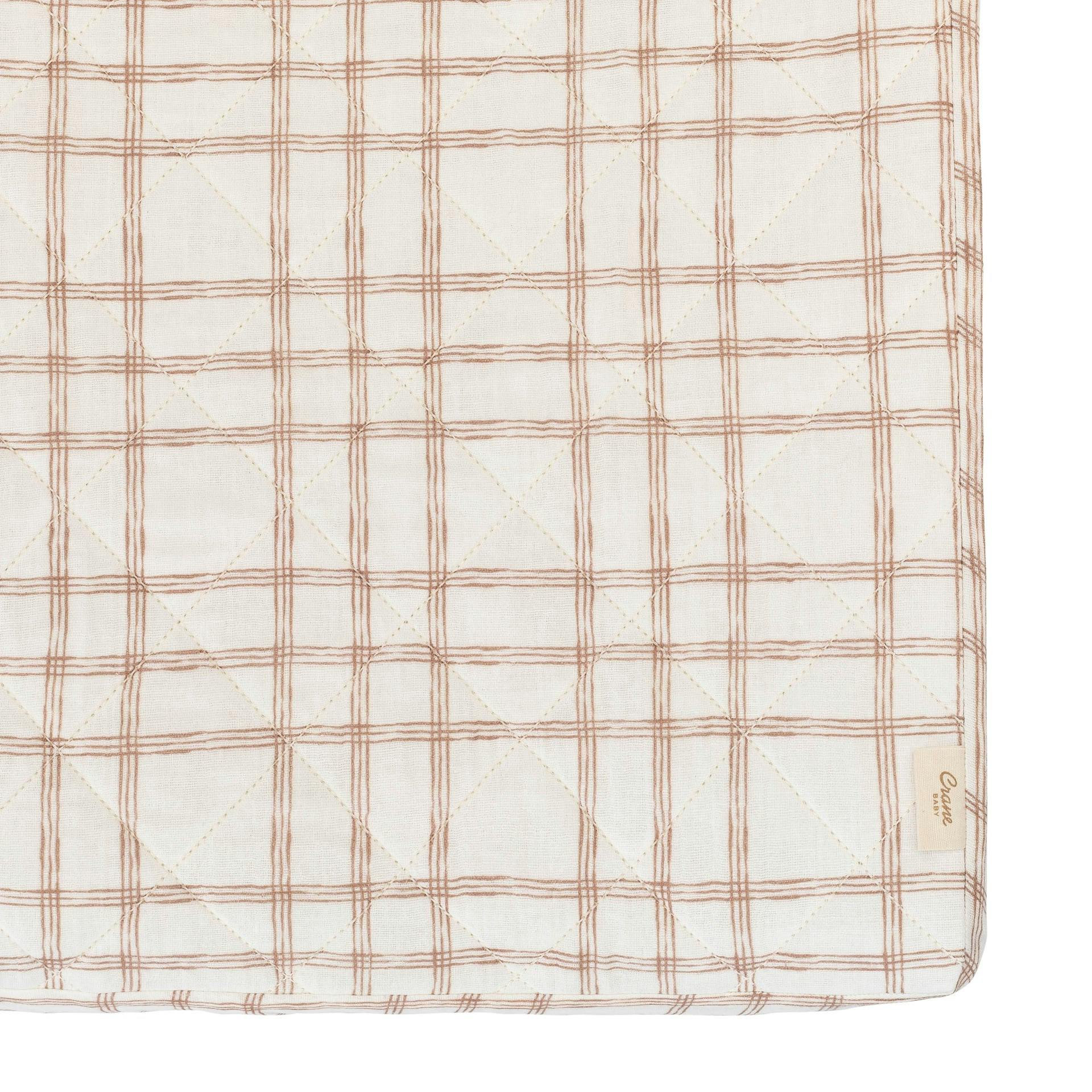 Charlie Farmhouse Plaid Cotton Quilted Change Pad Cover
