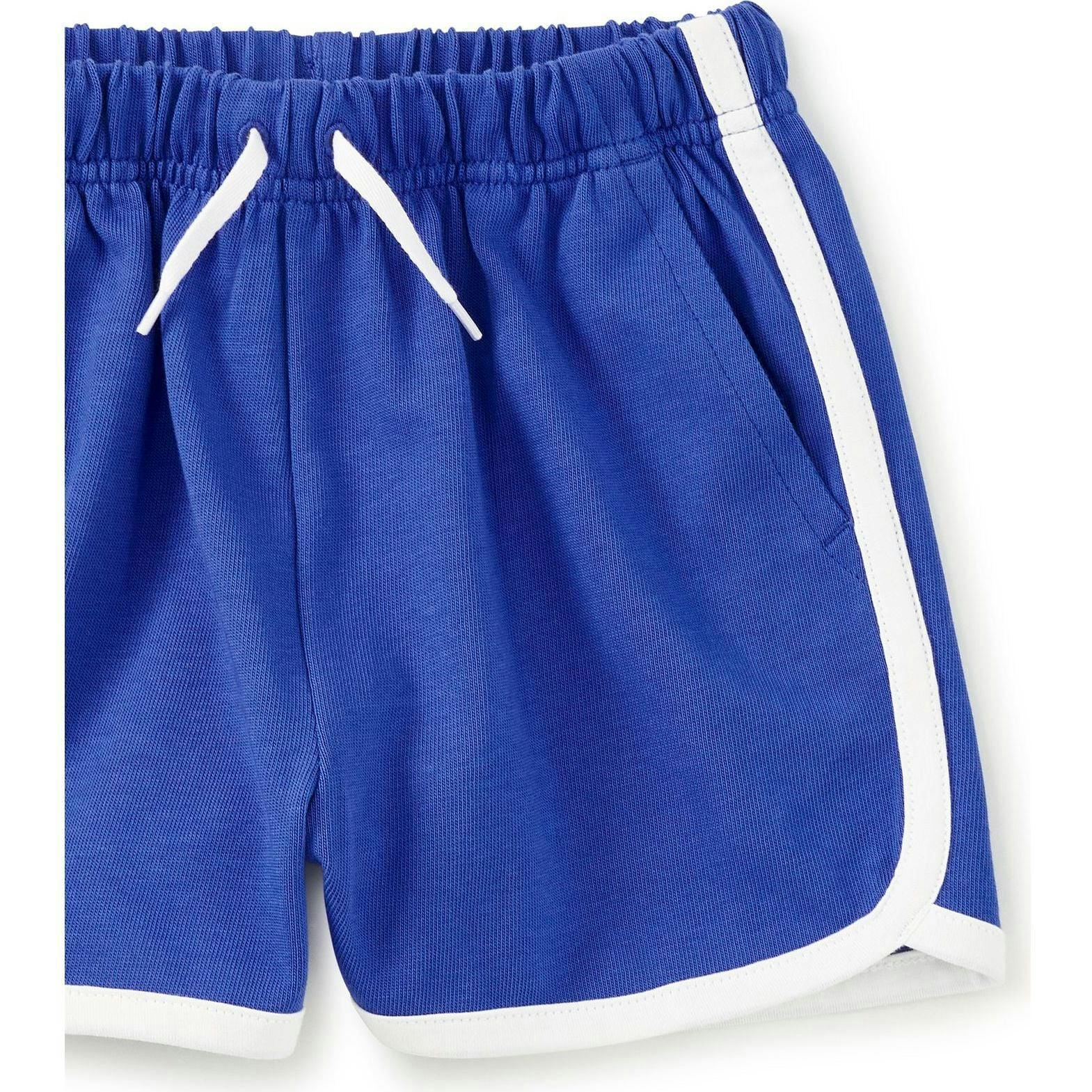 Sporty Ringer Shorts, Blue