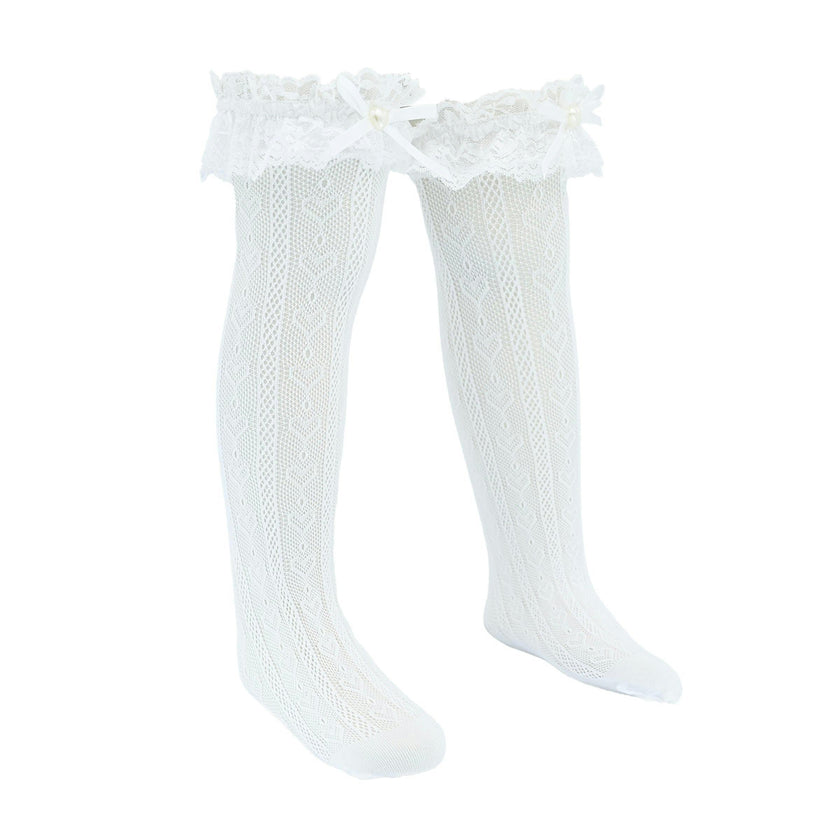 Heart Lace Ribbon Socks